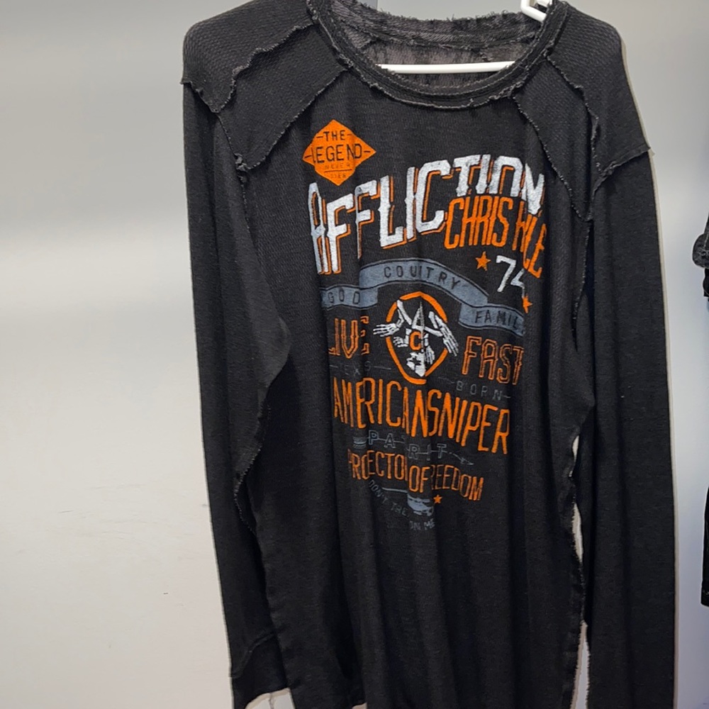 long sleeve affliction shirt